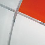 lampada a soffitto Vera, colore arancio